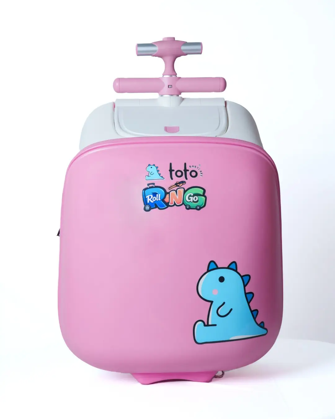 Toto Baby Care Roll N Go – Kids Ride-on Suitcase (3–7 Years) - Pink - Image 4