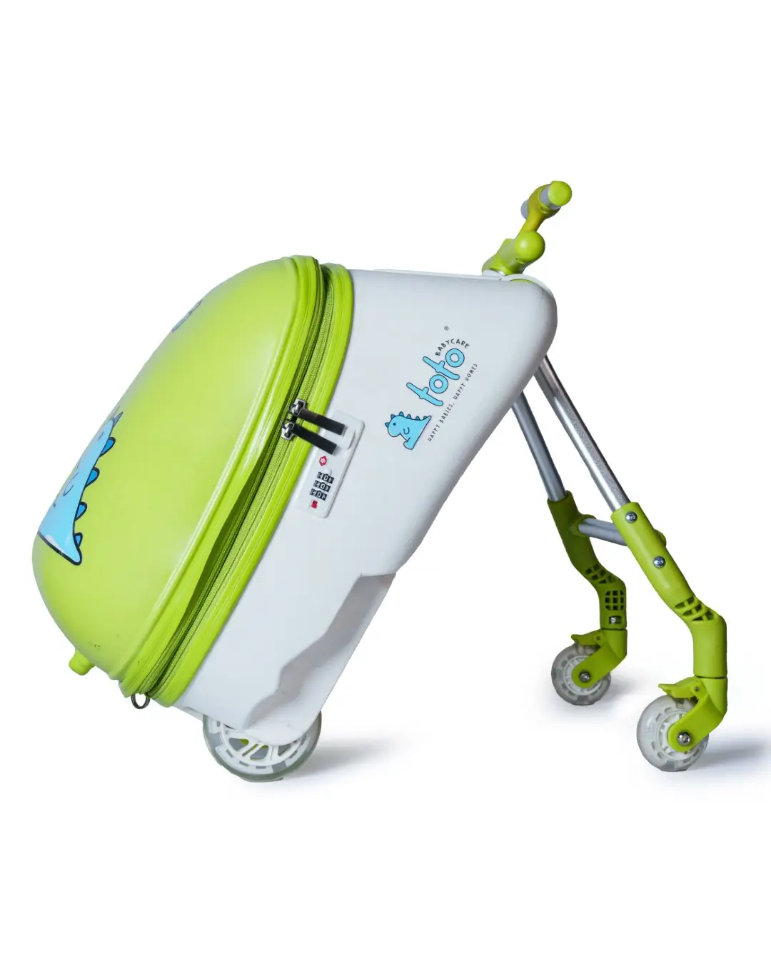 Toto Baby Care Roll N Go – Kids Ride-on Suitcase (3–7 Years) - Green - Image 18