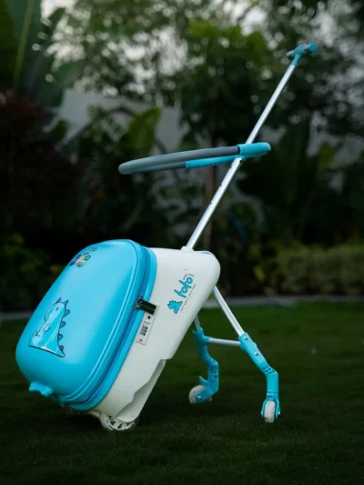 Toto Baby Care Roll N Go – Kids Ride-on Suitcase (3–7 Years) - Blue