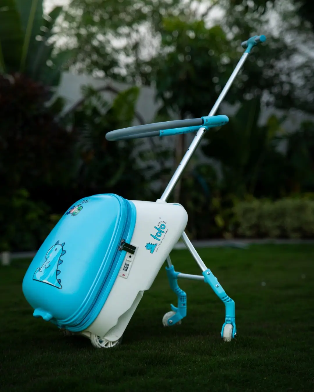 Toto Baby Care Roll N Go – Kids Ride-on Suitcase (3–7 Years) - Blue