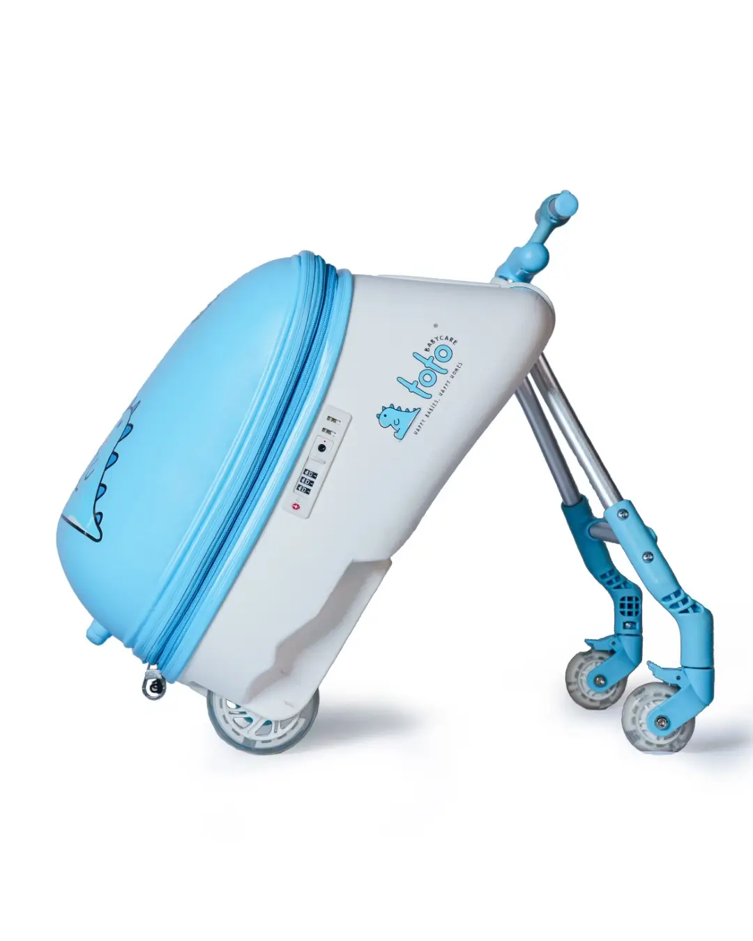 Toto Baby Care Roll N Go – Kids Ride-on Suitcase (3–7 Years) - Blue - Image 12