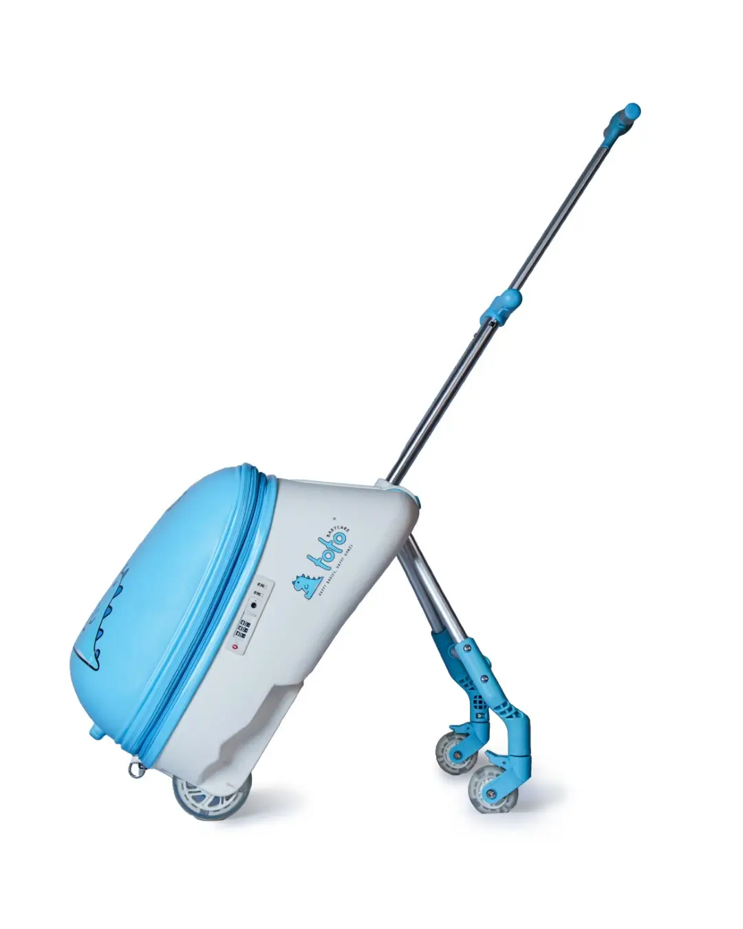 Toto Baby Care Roll N Go – Kids Ride-on Suitcase (3–7 Years) - Blue - Image 8