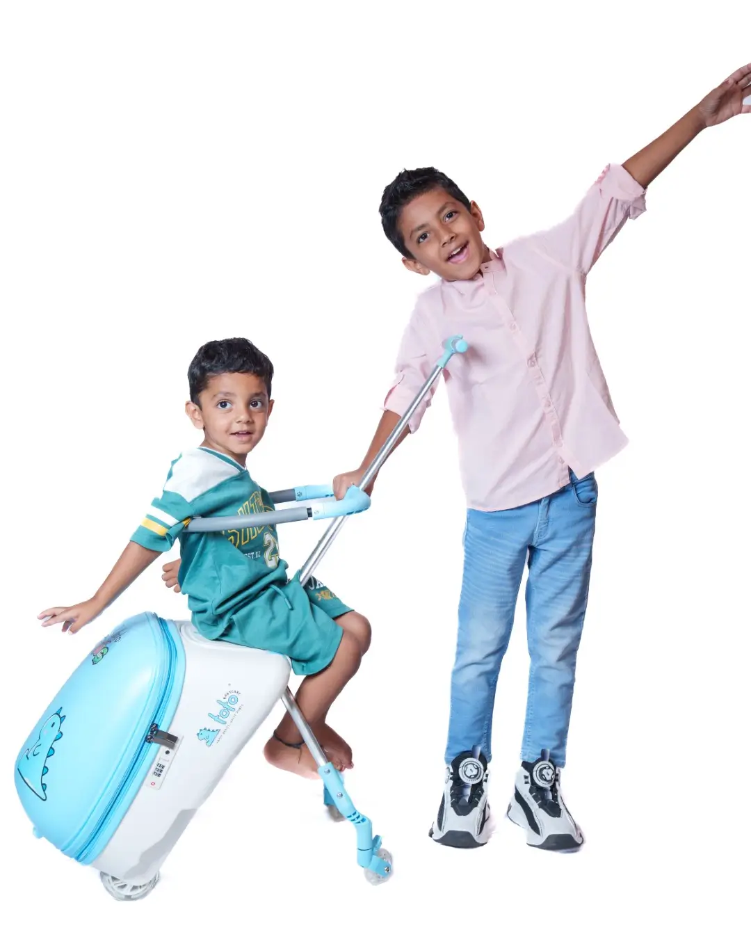 Toto Baby Care Roll N Go – Kids Ride-on Suitcase (3–7 Years) - Blue - Image 7