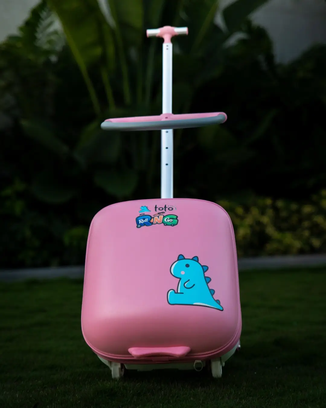 Toto Baby Care Roll N Go – Kids Ride-on Suitcase (3–7 Years) - Pink - Image 6